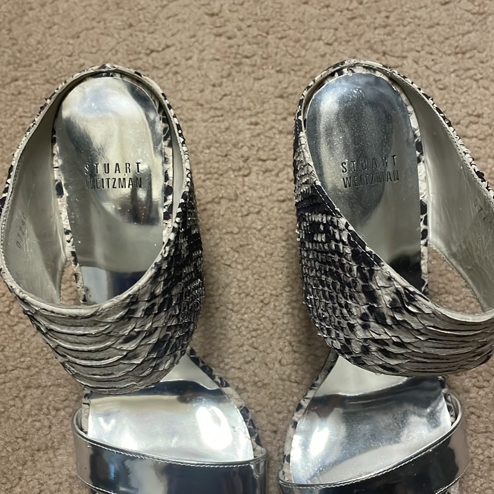 Stuart Weitzman Python Myslide Mule Sandal Size 8… - image 3
